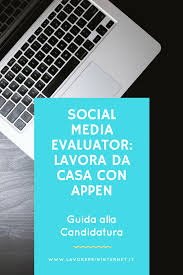 Social Media Evaluator Lavora Da Casa Con Appen Lavorare In Internet Lavori Online Social Media Lavoro