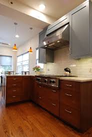 2 tone transitional kitchen, pendant