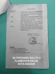 Check spelling or type a new query. Posyandu Balita 3 Flamboyan Kelun Kota Madiun Merupakan Taman Posyandu Yang Didalamnya Terdapat 3 Layanan Yaitu Posyandu Balita Paud Dan Bkb Berikut Adalah Sk Posyandu Balita 3 Flamboyan Kelun Kota Madiun
