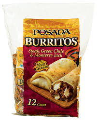 Personalized health review for red's burrito, steak & cheese: Posada Steak Green Chili Monterey Jack Burrito 12 Count 12 Ct 5 Oz Food 4 Less