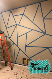 Take painter's tape and create a pattern of lines on your walls and then paint it up. How To Diy Color Block Wall Accent Wall Bedroom Paint Geometric Wall Paint Bedroom Wall Paint