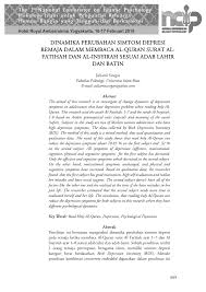 And we removed from you your burden. Pdf Dinamika Perubahan Simtom Depresi Remaja Dalam Membaca Al Quran Surat Al Fatihah Dan Al Insyirah Sesuai Adab Lahir Dan Batin