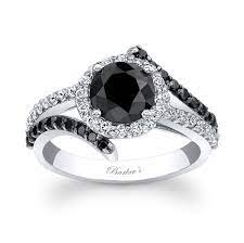 Barkev S Black Diamond Engagement Ring Bc 7857lbk Barkev S Black Diamond Ring Engagement Black Diamond Wedding Rings Black Engagement Ring