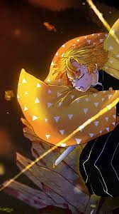 Gif abyss anime demon slayer: Demon Slayer Zenitsu Agatsuma Wallpapers Wallpaper Cave