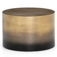 Maddux Modern Classic Antique Gold Ombre Iron Cylinder Coffee Table In 2020 Drum Coffee Table Coffee Table Gold Coffee Table