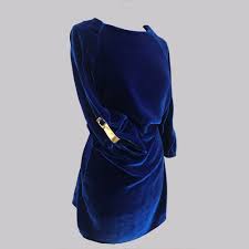 Scopri l'ampia selezione e acquista online: Vestito Velluto Blu Oro Not