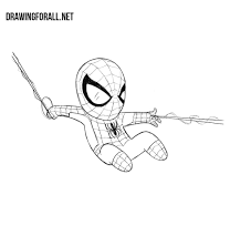 Spiderman logo, spiderman, and spider web wih spider. How To Draw Chibi Spider Man Drawingforall Net