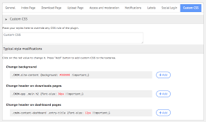 Title price date downloads visits featured. Cm Download Cmdm Settings Custom Css Creativeminds Products Documentation