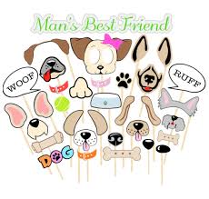 Birthday Photo Booth Props Printable Man S Best Friend Photobooth Props Printable Props Etsy Animal Party Photo Booth Props Puppy Birthday Parties
