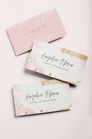Here is another creative business card designed that looks like a nicely made. Diy Business Card Canva Template Personalize Edit Beauty Salon Business Cards Pink Business Cards Blush Gold Business Card In 2021 Salon Business Cards Pink Business Card Beauty Salon Business Cards