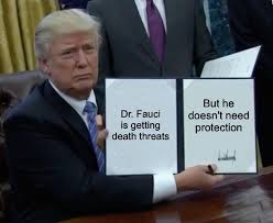 Dr anthony fauci has been caught smirking at president donald trump during a coronavirus press conference, further fueling rumors of tension between the pair. Politicstoo Memes Gifs Imgflip