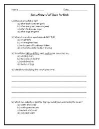 Look at the number of closed areas in each number. Snowflakes Fall Quiz For Kids By Teacher Chip S School Store Tpt