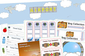 free travel tickets printable template writing frame role play early years eyfs resource activity little owls resources free
