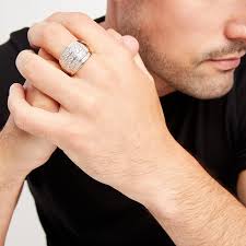 Men's Diamond Ring 1 ct tw Round-cut 10K Yellow Gold