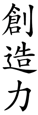 Japanese Kanji Symbol For Creativity Kanji Japonais Calligraphie Ideogramme