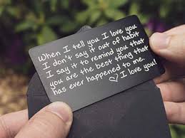 Top gift ideas for husband from our 2019 gift guide. Wallet Card Love Note Engraved Aluminum Anniversary Gifts For Men Husband Gifts From Wife Boyfriend Gift Idea Valentines Day Meaningful Romantic Mini Wallet Insert Long Distance Pricepulse