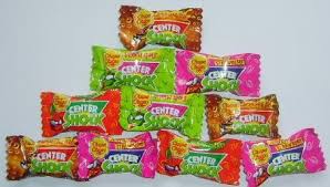 Chewing gum center watermelon shape melon bubble chewing gum center filled with jelly jam. Center Shock Bubble Gum Sweet Outside Sour Inside Kindheit