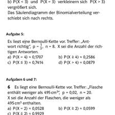 Es gibt viele gemeinsame bereiche, die schwer nur dem einen oder dem anderen zuzuordnen sind. Bernoulli Experiment Losungen Schule Mathe Stochastik