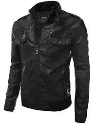 Idarbi Men S Premium Pu Leather Motorcycle Bomber Jacket With Detachable Hood Black S Jackets Men Fashion Leather Jacket Men Mens Outfits