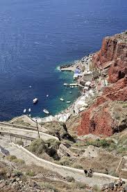 Santorini Port At Oia Santorini Greece Local Adventurer Oia Santorini Greece Santorini Greece Oia Santorini