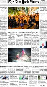 How does the new york times populate its most precious real estate? The New York Times In Print For Monday November 25 2019 The New York Times