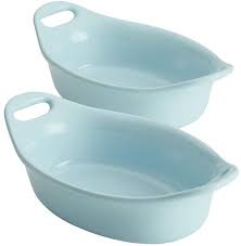 Rachael Ray Ceramics 2 Pc Oval Au Gratin Set Reviews Bakeware Kitchen Macy S In 2020 Glaze Ceramics Rachael Ray Gratin