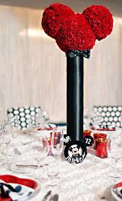 25 Ideas For A Mickey And Minnie Inspired Disney Themed Wedding Elegantweddinginvites Com Blog Mickey Centerpiece Mickey Mouse Wedding Mickey And Minnie Wedding