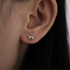 925 Sterling Silver Fox Stud Earrings, Fox Earrings, Little Fox Earrings,  Animal Earrings, Kid Earrings, Fox Gift, Wolf Earrings