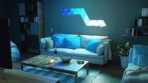 Nanoleaf Aurora Smarter Kit Beautifully Blends Lighting Design And Technology And Gives You Easy Control From The Home App Unique Lighting Home Nanoleaf Lights