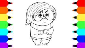 It's perfect for a rainy day! How To Draw Sadness From Inside Out Coloring Pages Youtube