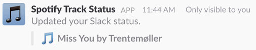 Submitted 4 days ago by evolut1010. Github Cheshire137 Spotify Slack Status Update Your Slack Status Based On The Track Currently Playing In Spotify