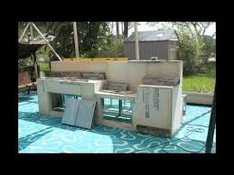 This outdoor kitchen island is one of our first and most complete outdoor barbecue kitchens. How To Build A Bbq Grilling Station Or Grill Surround Youtube Outdoor Kitchen Island Built In Grill Outdoor Kitchen