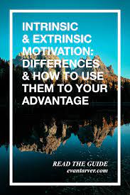 Intrinsic Extrinsic Motivation Differences How To Each Motivation Types Of Motivation Intrinsic