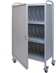 Locking Mobile Chart Holder Rack 24 Space 3 Nursing