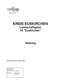 Die wasserversorgung bezieht die stadt aus der steinbachtalsperre. Landschaftsplan 16 Kreis Euskirchen