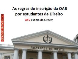 Oct 18, 2017 · od oab dicas. As Regras De Inscricao Da Oab Por Estudantes De Direito Xxv Exame De Ordem Blog Exame De Ordem Mauricio Gieseler