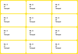 Cara membuat label 103 untuk undangan pernikahan atau hajat khitanan menggunakan merk koala sudah saya posting di anakciremai.com, untuk lebih jelas silahkan baca nah untuk mendownloadnya anda bisa downloadnya pada link berikut: Download Format Label Undangan 107 Ilmusosial Id