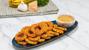 Watch Goodful Baked Delicata Squash Rings Honey Mustard Dipping Sauce Mustard Dipping Sauce Honey Mustard Dipping Sauce Recipe