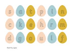 Children are systematically taught around 40 phonic sounds and the combination of letters used to represent each sound. Jolly Phonics Easter Egg Flashcards Printable Teaching Resources Print Play Learn