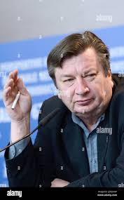Aki Kaurismaki attending The Other Side of Hope Press Conference during the  67th Berlin International Film Festival (Berlinale) in Berlin, Germany