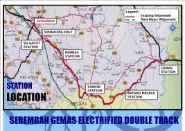 § double track 329km, 15 stations, 8 halts, 1 swing bridge, 2 tunnels (berapit 3.3km and larut 0.33km) installation of modern signalling current electrified double track projects. Malaya Railway 11 1 09 12 1 09