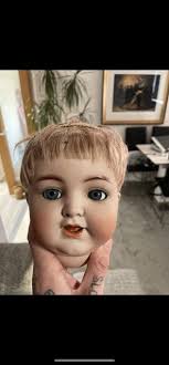 BISQUE HEAD ANTIQUE 101 Simon & Halbig f. K&R repro /painted 3 5/6" £26.90 