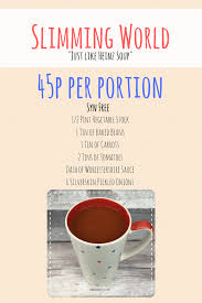 Slimming World Just Like Heinz Soup My Money Spot Slimming World Slimming World Dinners Heinz Tomato Soup