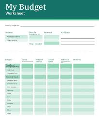 Free printable family budget worksheets freebies deals steals. 7 Of The Best Budget Templates And Tools Clever Girl Finance