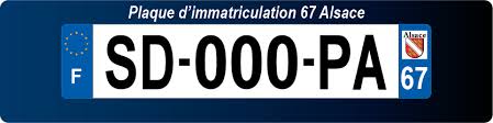 L'immatriculation apparait normalement sur la photo. Collector 2 Autocollant Plaque D Immatriculation Auto67 Alsace Auto Motorrad Teile Auto Motorrad Teile Auto Tuning Styling