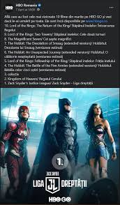 The ten most popular movies (so far) in the year 2020. Other Zsjl Was In March The Most Watched Content On Hbo Go In My Country Romania I Don T Believe For A Second Wb S Stats That It Wasn T The Most Watched Movie In