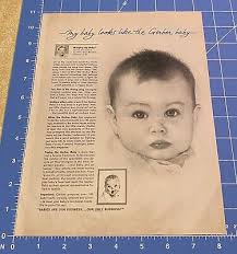 Vintage Print Ad Hints Mrs Dan Gerber Baby Non Binary Trademark 8.25" x 11" 