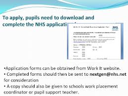 Application for employment if you are applying for more than one post you must use different forms for each 7. Work Placements 201819 Parent Information Evening Sept 2018