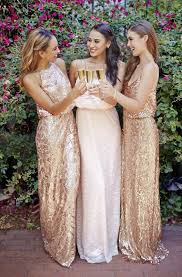 2018 Wedding Trends Sequined And Metallic Bridesmaid Dresses Champagne Bridesmaid Dresses Metallic Bridesmaid Dresses Gold Bridesmaid Dresses