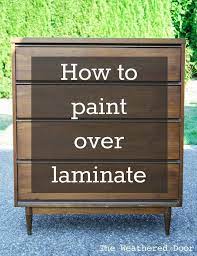 The Weathered Door Laminate Furniture Furniture Makeover Furniture Diy
